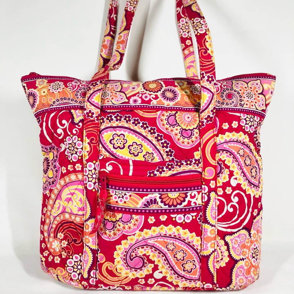 Vera Bradley “Raspberry Fizz” Tote Bag - Picture 2 of 7